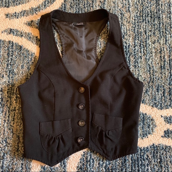 Rue 21 Black Vest XS 0 - Picture 1 of 3